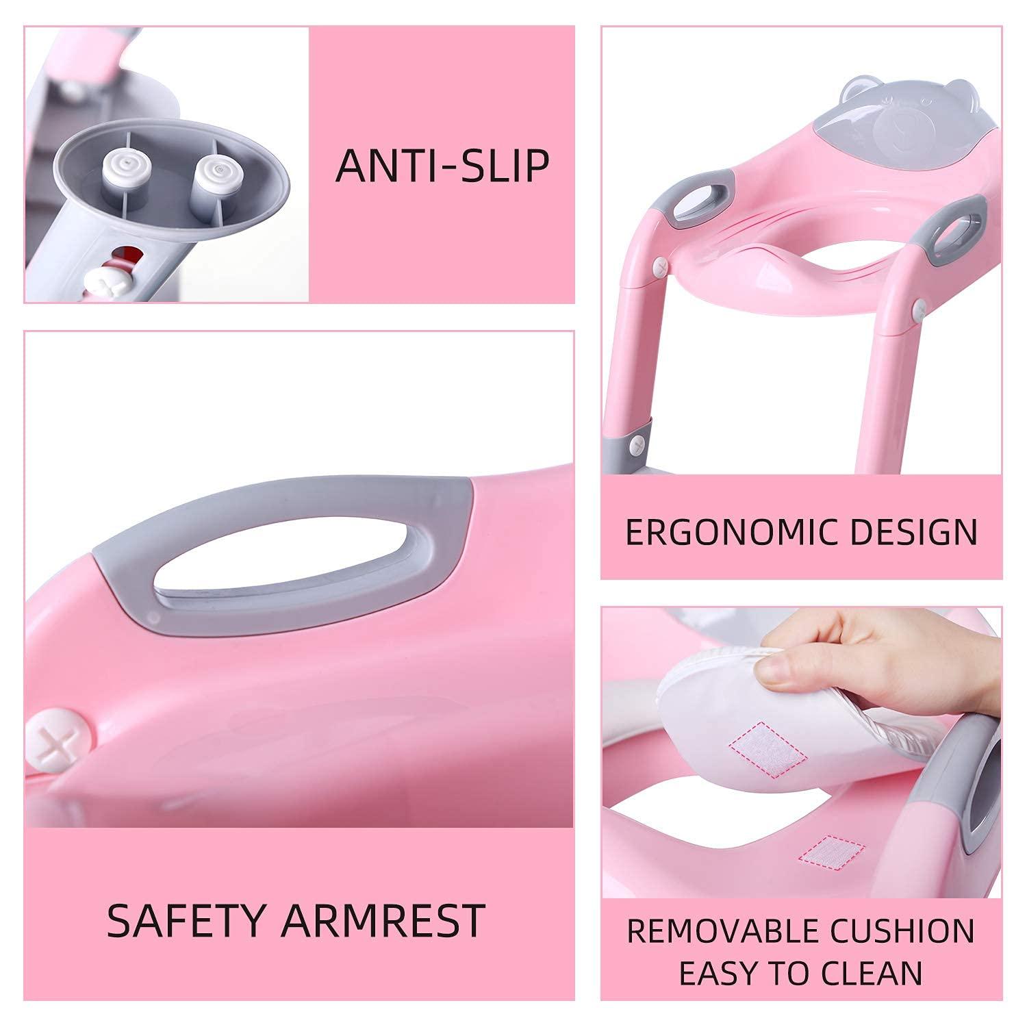 Fedicelly Girls’ Potty Training Ladder: Safe, Sturdy & Adjustable