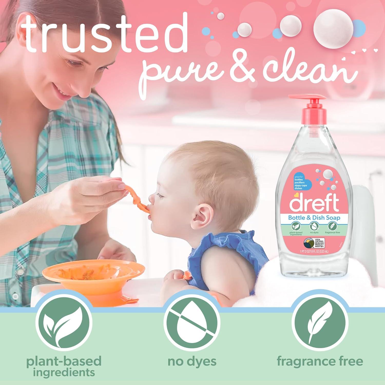 Dreft Baby Bottle Soap: Gentle, Plant-Based Clean Every Time