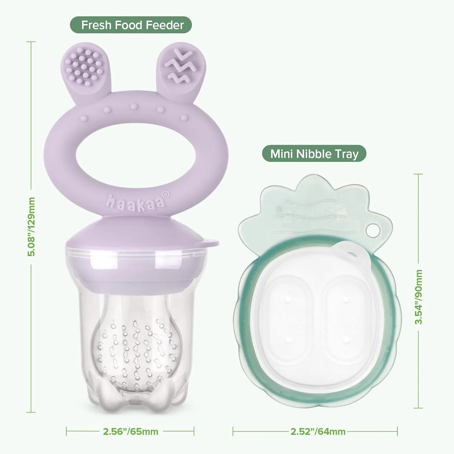 Haakaa Baby Feeder & Nibble Tray: Safe, Easy Self-Feeding