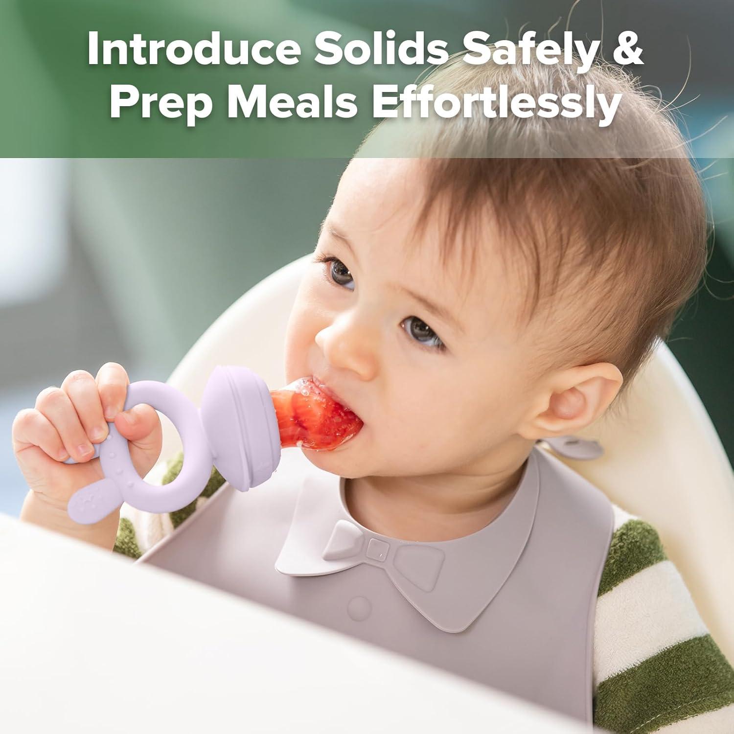 Haakaa Baby Feeder & Nibble Tray: Safe, Easy Self-Feeding