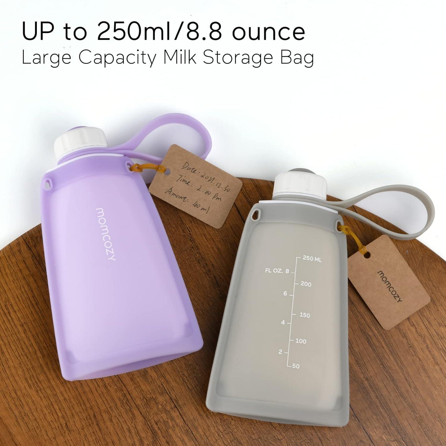 Momcozy Reusable Silicone Breastmilk Bags: Leakproof & Versatile Storage