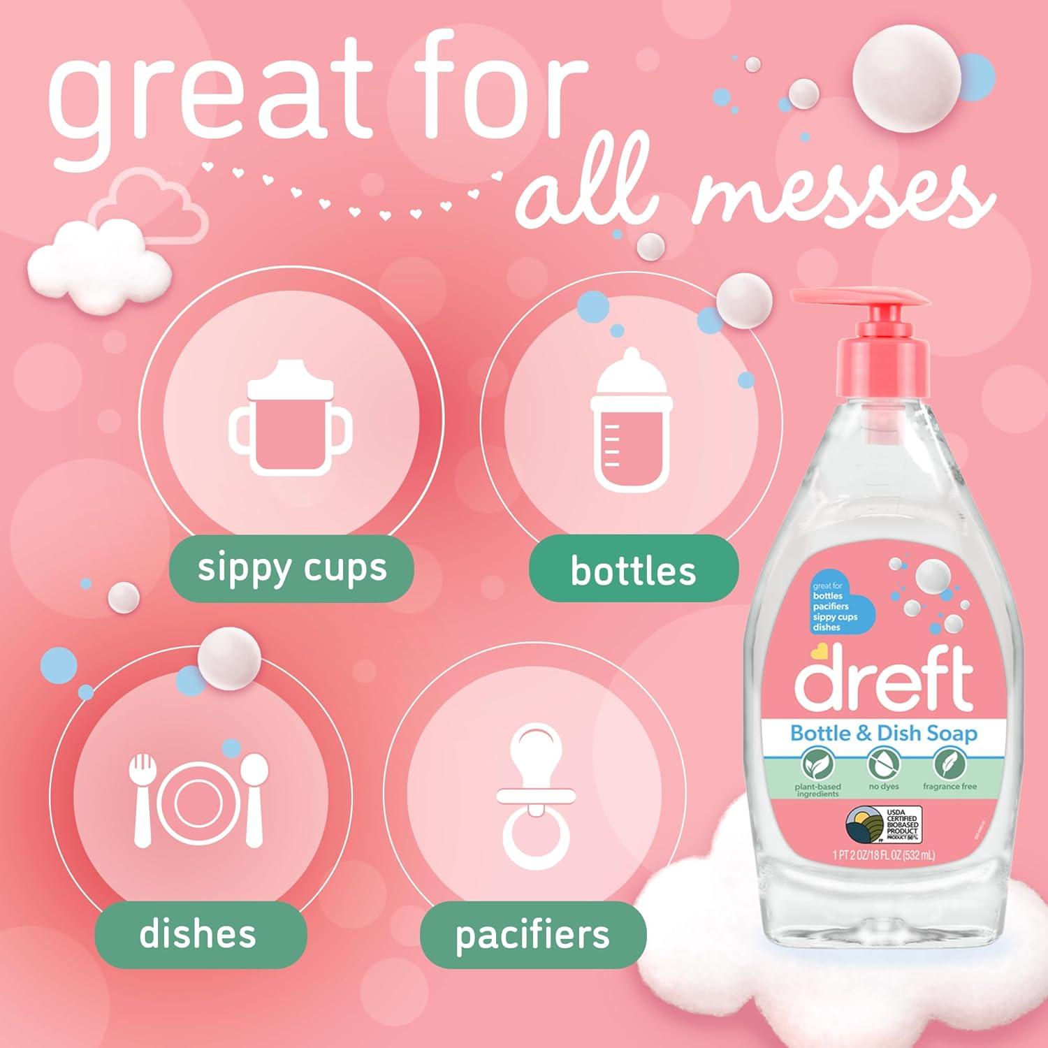 Dreft Baby Bottle Soap: Gentle, Plant-Based Clean Every Time