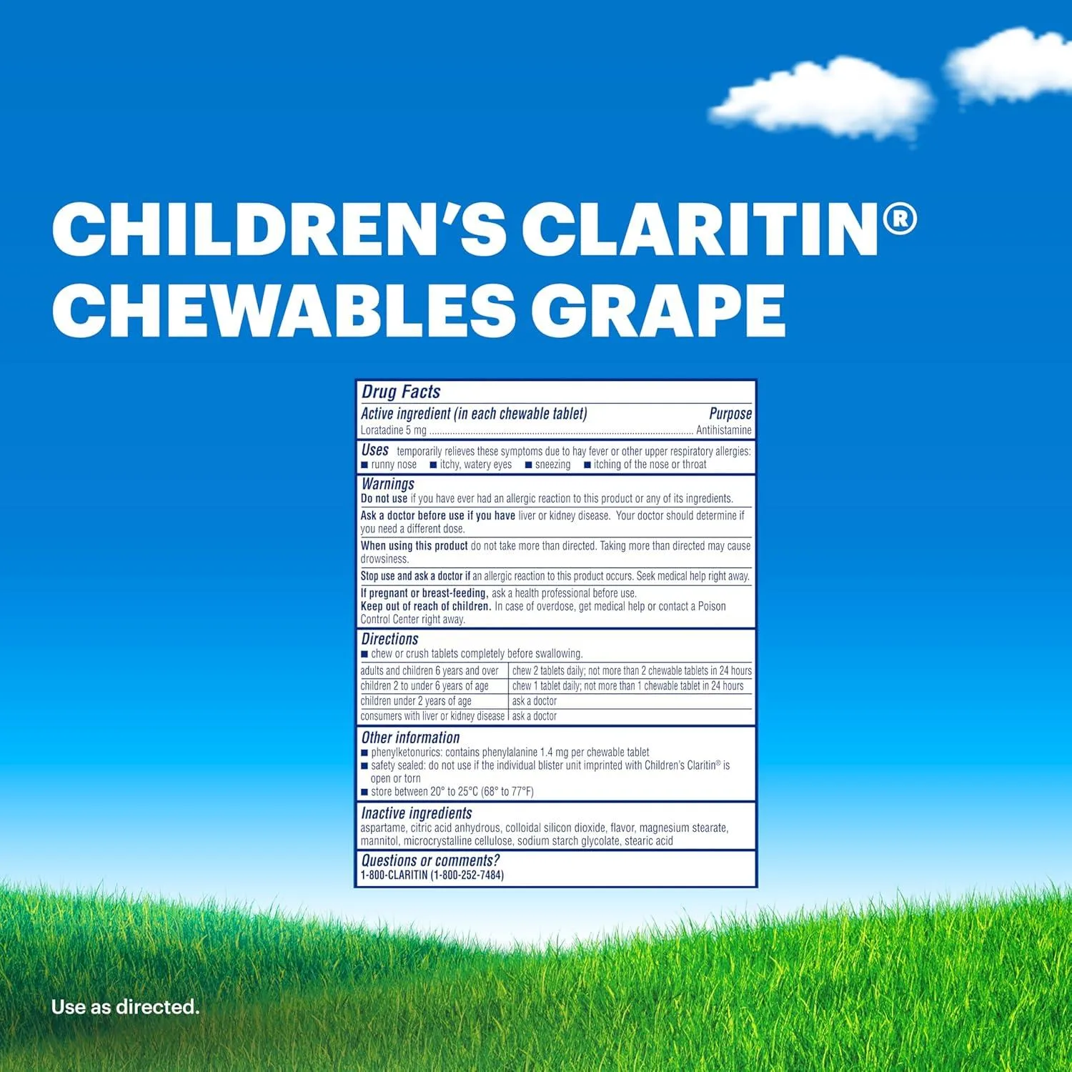 Children’s Claritin Chewables: 24-Hour Non-Drowsy Allergy Relief