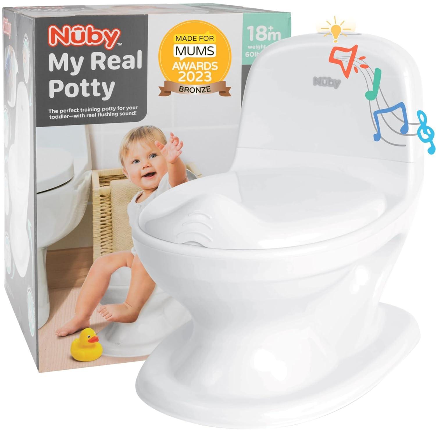 Nuby My Real Potty Review: Realistic Training Toilet with Fun Flush