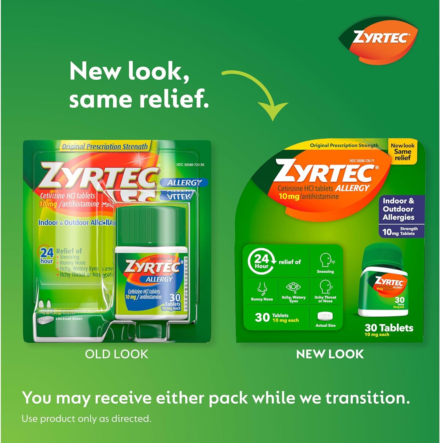 Zyrtec 24 Hour Allergy Relief: Effective, On-the-Go Comfort