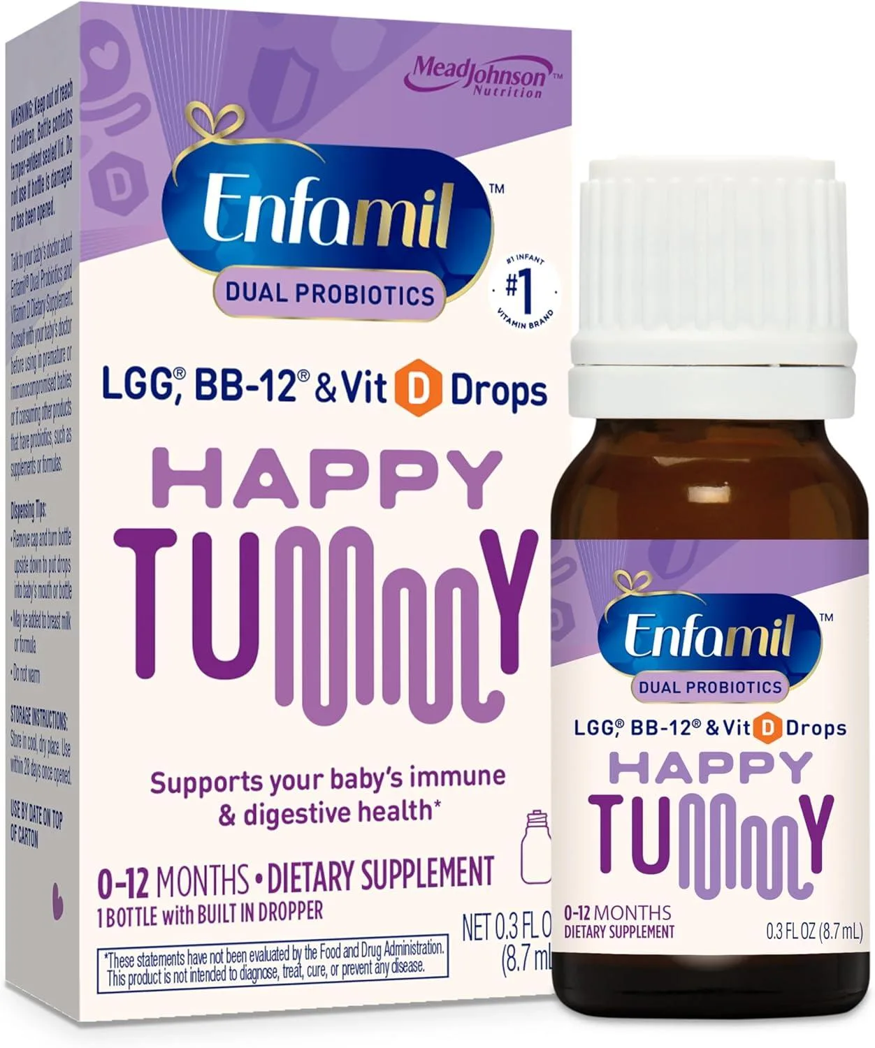 Enfamil Dual Probiotic Drops: Baby’s Digestive & Immune Boost