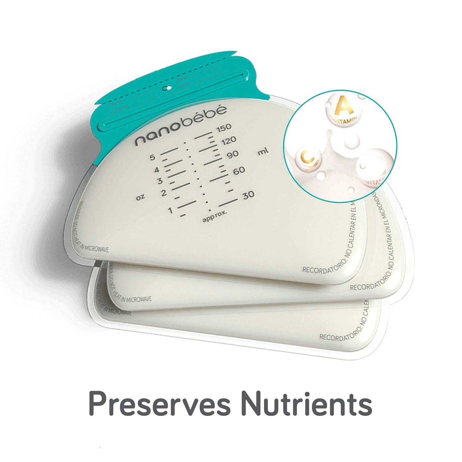 NANOBÉBÉ Breastmilk Bags: Faster Thawing & Nutrient Protection