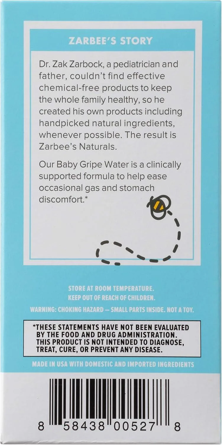 Zarbee’s Naturals Baby Gripe Water Review: Gentle Relief for Infants