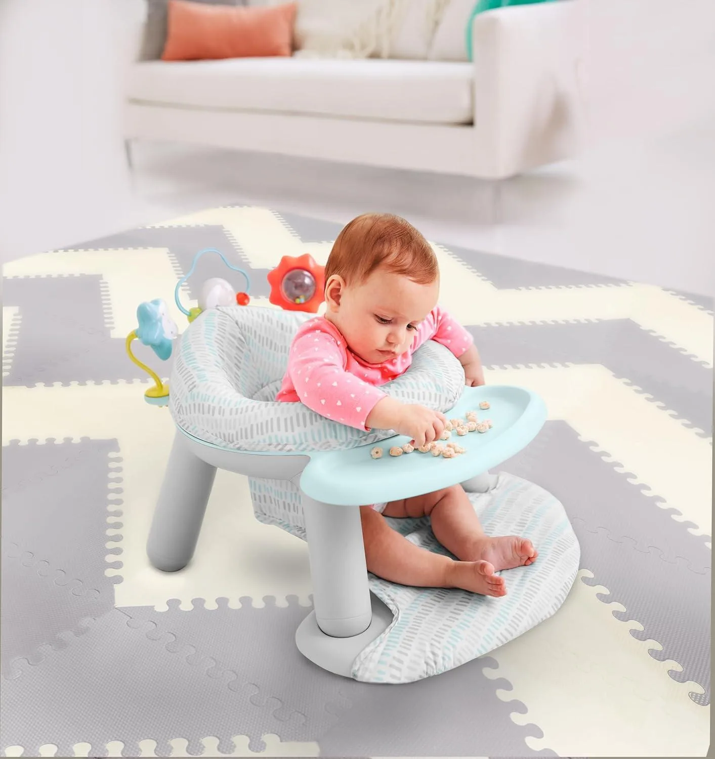 Skip Hop 2-in-1 Baby Chair: Comfort, Play & Easy Cleanup