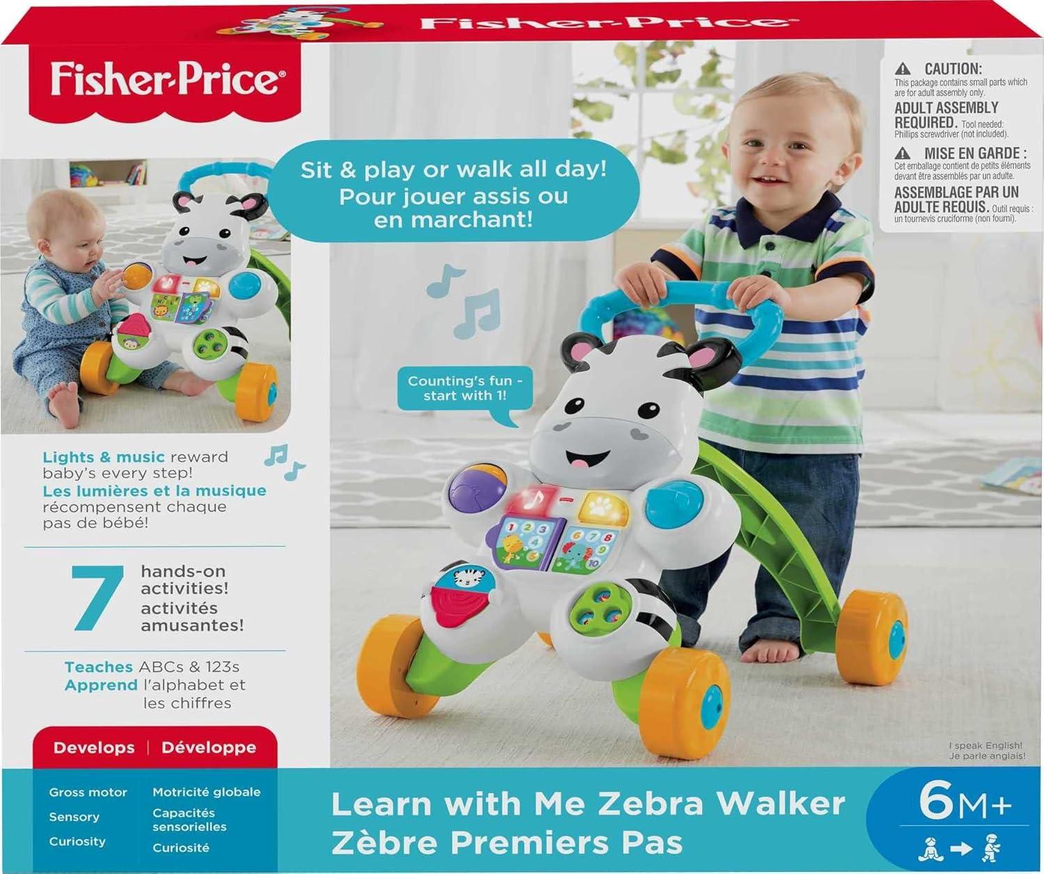Fisher-Price Zebra Walker: From First Words to First Steps Fun
