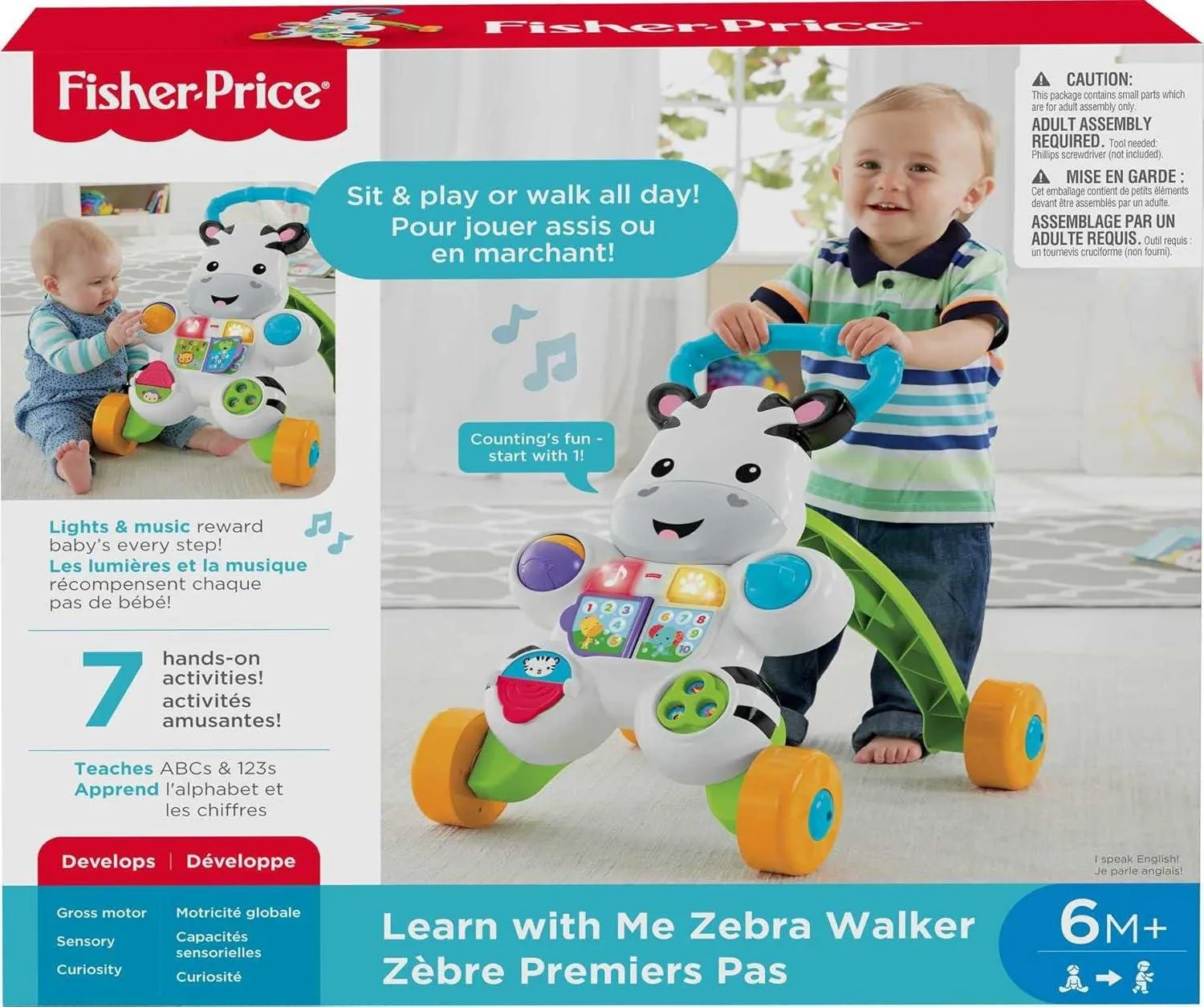 Fisher-Price Zebra Walker: From First Words to First Steps Fun